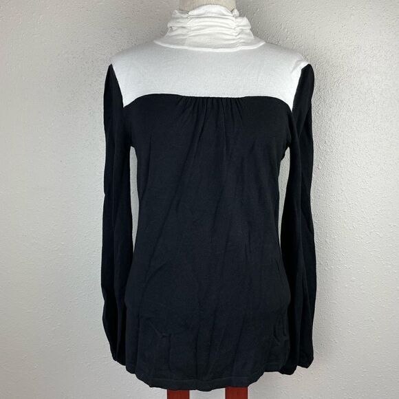 Joseph A. Mock Neck Sweater Top Size L EUC - Picture 1 of 8